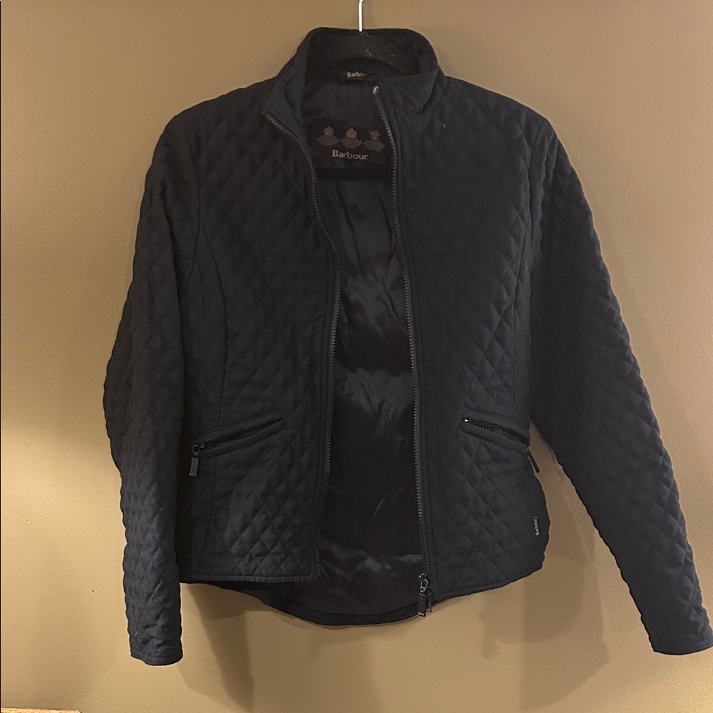 Barbour Women's Dark Quilted Puffer Jacket